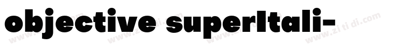 objective superItali字体转换